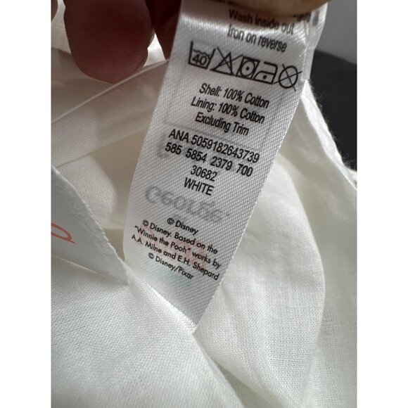 George Disney Baby Winnie The Pooh Dress First Size 50-56cm Cream White Flower C - Picture 6 of 11